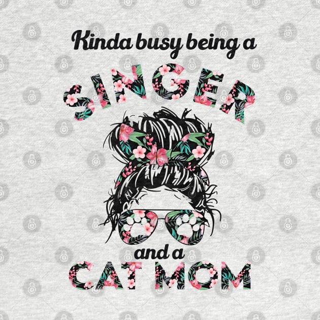 Singer cat mom funny gift . Perfect present for mother dad friend him or her by SerenityByAlex